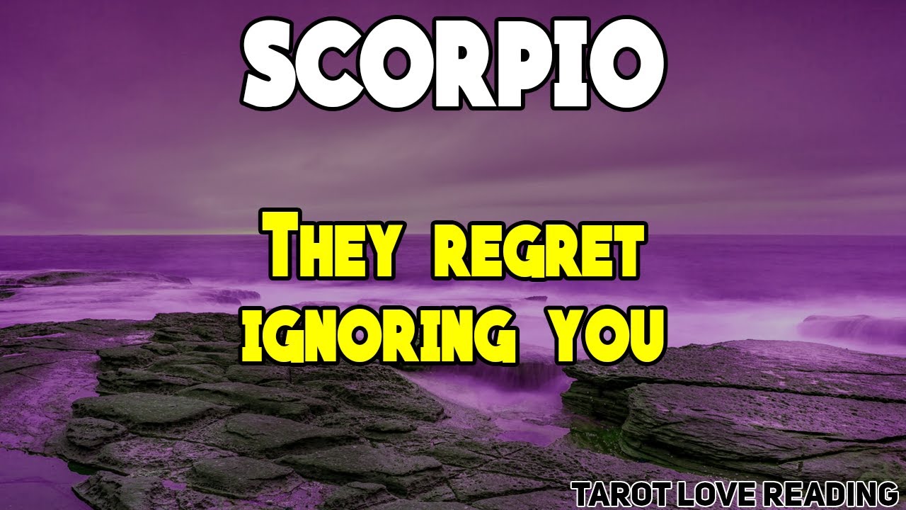 SCORPIO They regret ignoring you, September 2021 Tarot Love Reading