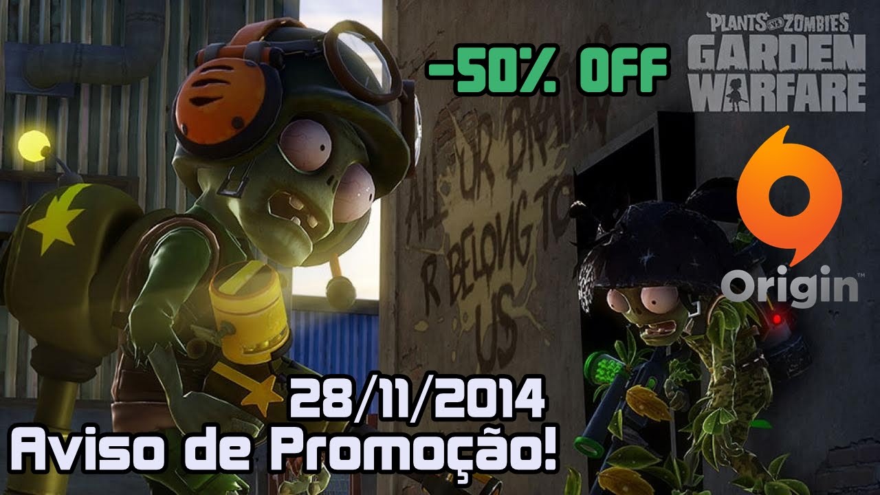 Plants vs Zombies Garden Warfare -50%OFF → Origin (PC) - YouTube