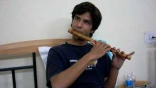 The song "mere naina sawan bhadon" from hindi movie mehbooba(1976)
played on bansuri(indian bamboo flute).