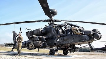 AH-64 Apache Attack helicopter Army Military Weapon Flight Operation