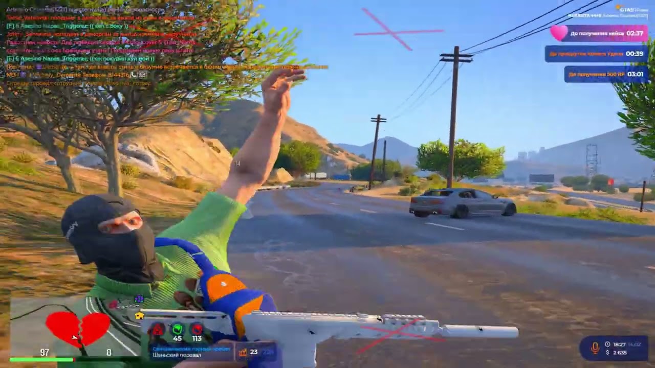 ВАЙБОВОЕ ТУЛЕВО В GTA5RP | MURRIETA