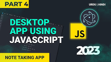 Note Taking App  - Create a Desktop App with ElectronJs in 2023 - Urdu/Hindi