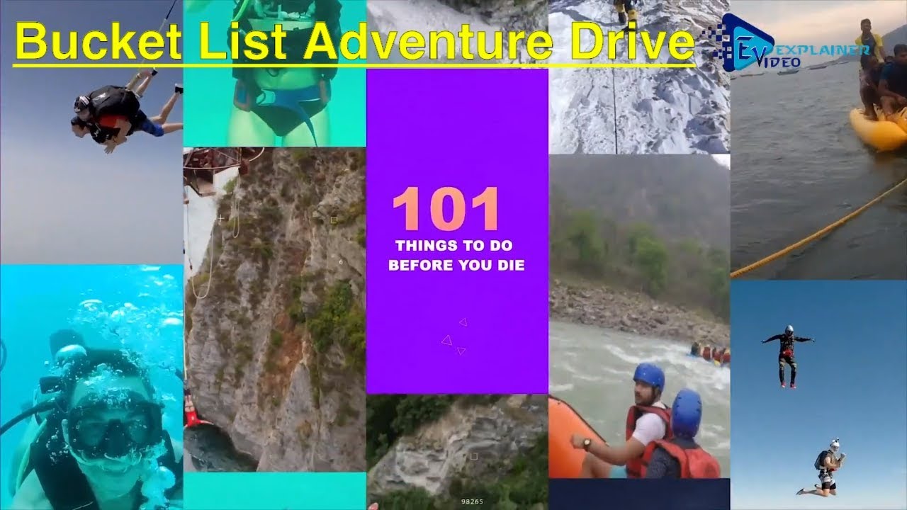 Adventure Drive List | Bucket List Adventure Drive | List of 101