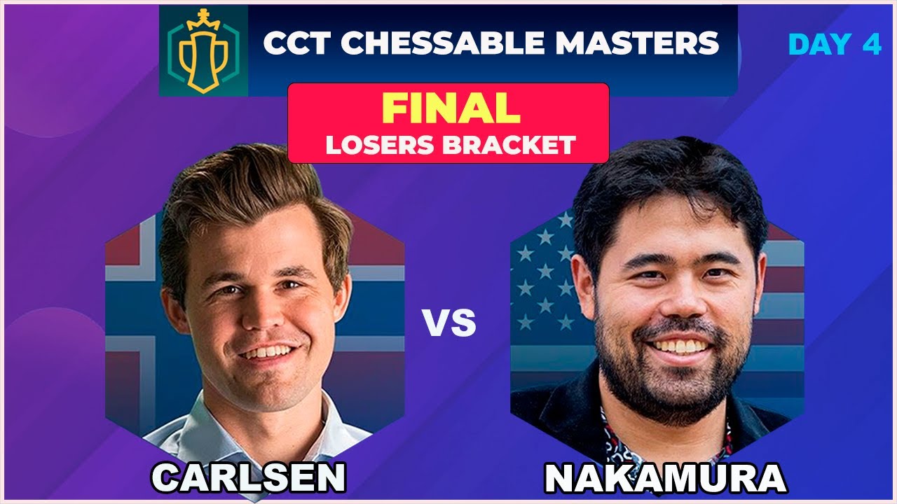 Magnus Carlen is eliminated from the Chessable Masters after mouse sli, magnus vs hikaru