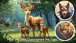 A Clever Escape How the Deer Outsmarted the Tiger | Moral Stories| BedtimeStory| @SushAndStorytime