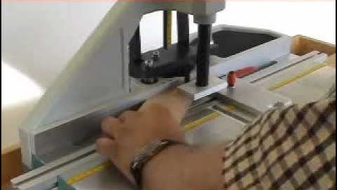 Hoffmann MU-2 manual, bench-top dovetail routing machine