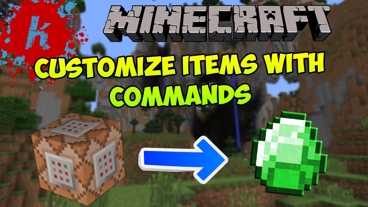 Minecraft  Use /give command to get items with custom 