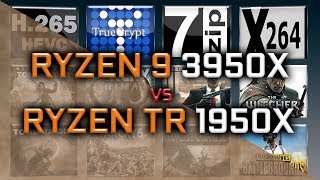 Ryzen 9 3950X vs Ryzen TR 1950X Benchmarks - 15 Tests