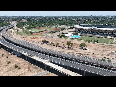 Circunvalación: concluyeron las obras del viaducto frente al Estadio Kempes - Circunvalación: concluyeron las obras del viaducto frente al Estadio Kempes