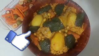 how to make couscous with chicken. Couscous tounsi b djej