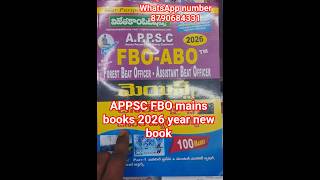 Appsc fbo mains Book #appsc   #fbo  #Abo  #saijyothibookstall