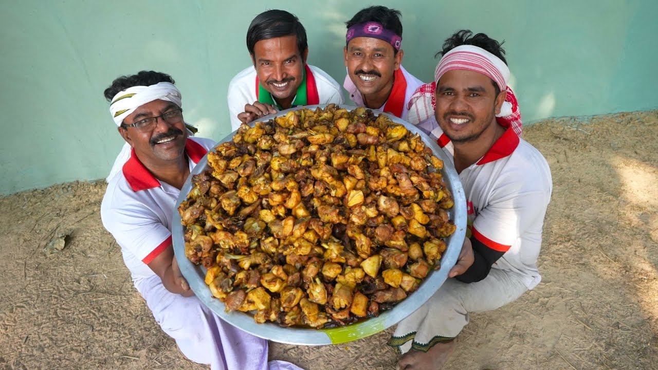 Bengali special Daal Bhat & Chicken curry cooking for village people | villfood Kitchen