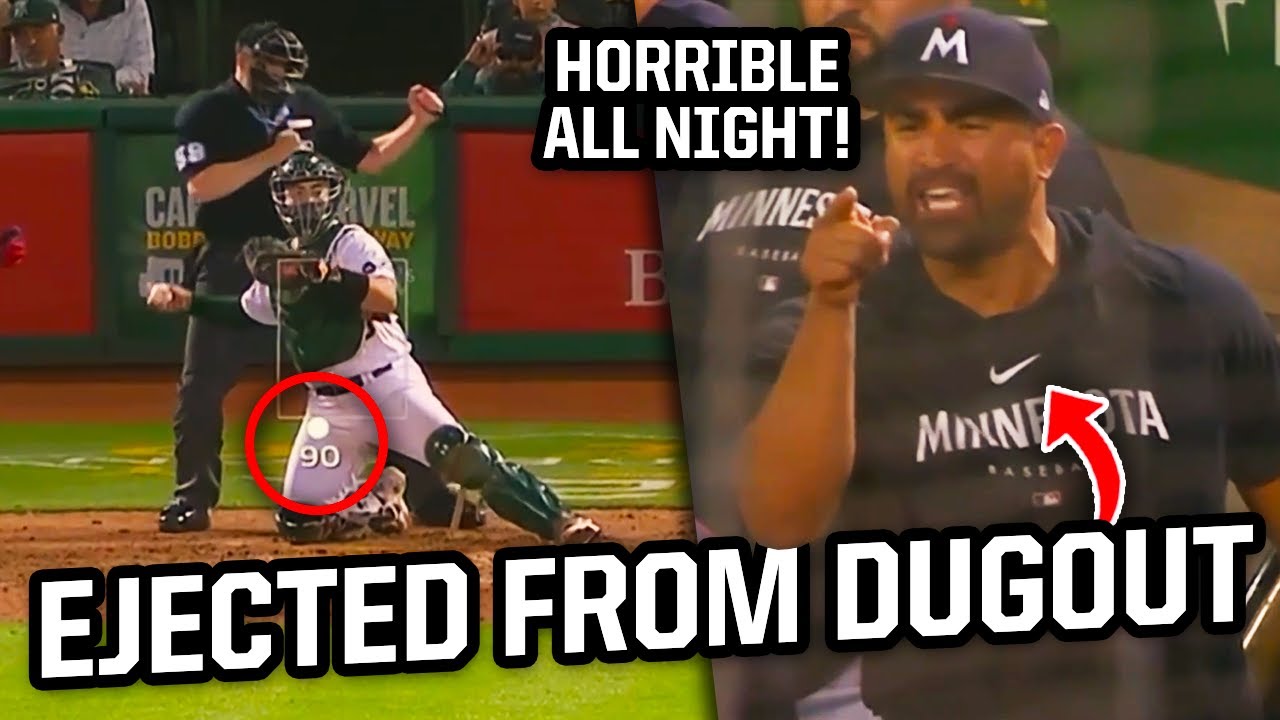 Twins hitting coach ejected for arguing the strike zone, a breakdown