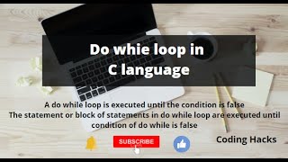 Do while loop || C language || English || part-17