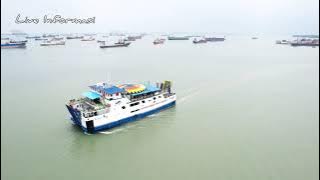 Begini kapal berlabuh di laut surabaya Tanjung perak VIDIO DRONE