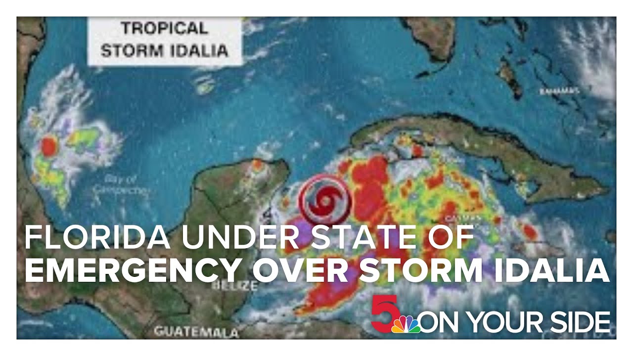 Florida under a state of emergency due to tropical storm Idalia