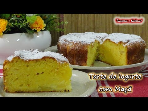 Vídeo: Torta De Iogurte Com Maçãs