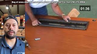 How to Install a Window in a Commercial Metal or Wood Door