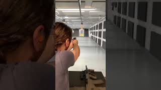 SELF-DEFENSE - Blind man shoots gun and accidentally hits paper target!