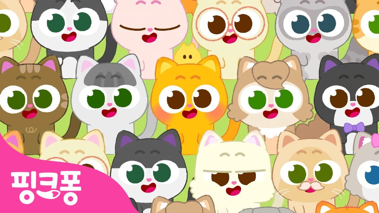 말랑쫀~득한 고양이 니니모 특집 🐱 | +모음집 | 니니모 백 마리, 니니모찌 외 | Ninimo | 고양이 동요 | 핑크퐁! 인기동요