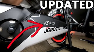 The Joroto X1S 'Updated' is a Budget Friendly Beginner Exercise Bike with Cadence