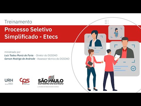 Treinamento sobre Processo Seletivo Simplificado - Etecs