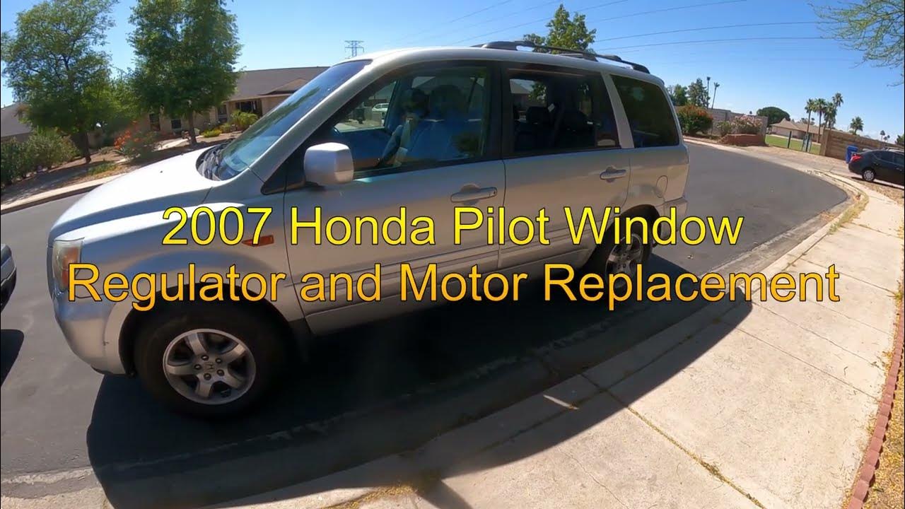 2007 Honda Pilot Drivers Rear Window Regulator and Motor Replacement