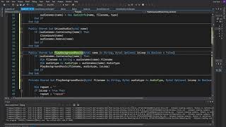 VBGM117-2 - VB.NET Further Improvements - Adding audio methods - Part 2