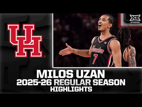 Houston's Milos Uzan Regular Season Highlights | 2025-26 Big 12 Basketball