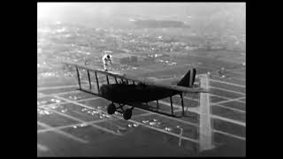 10 Year-Old Mildred Unger Dancing on an Airplane Wing, 1927