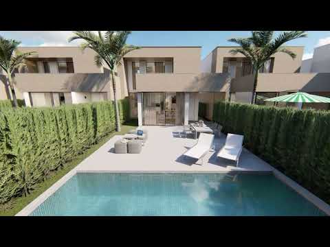 Fantastic new 3 bed villas just 120m from the beach in Los Urrutias, Spain
