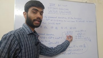 IIT JAM -2020(MA) ||SOLUTIONS OF VECTOR CALCULUS|| BY:-V.K.P