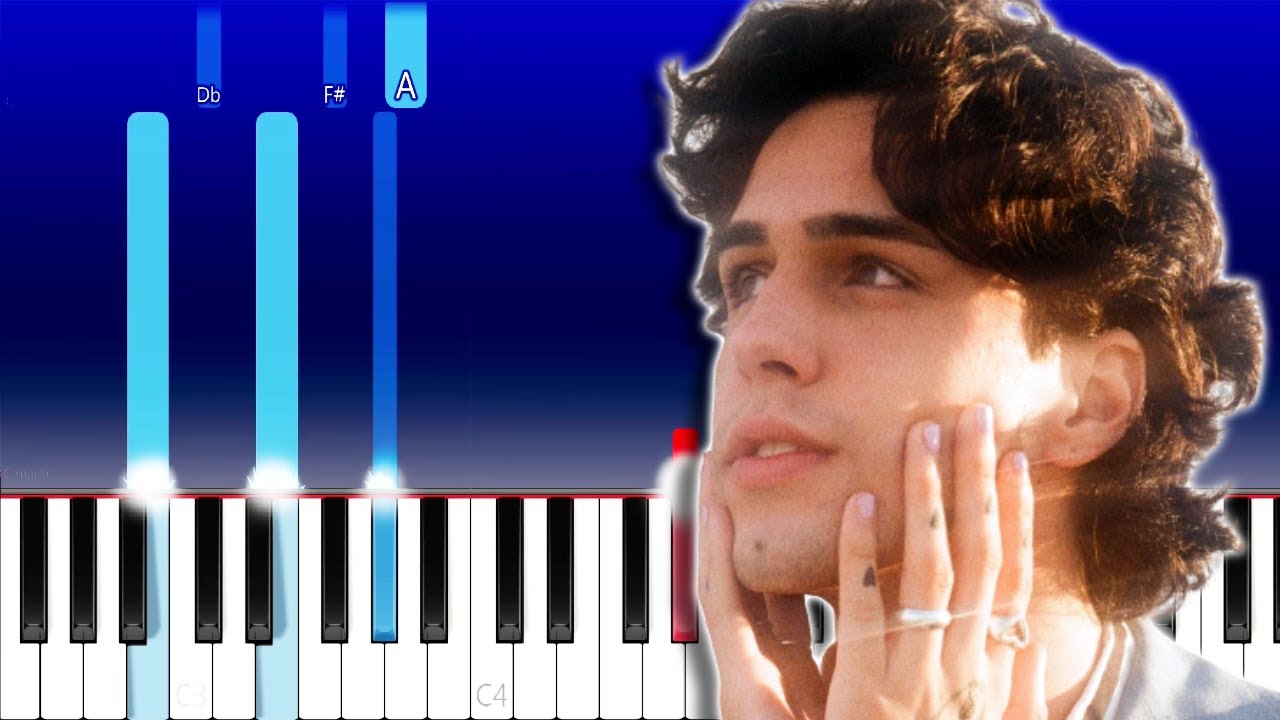 Stephen Sanchez - Because Of You (Piano Tutorial)