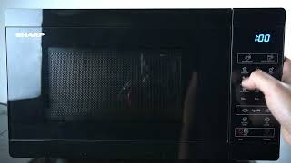 Microwave SHARP YC MG02E B - Change Heating Power Manually | Adjust Microwave Power Levels