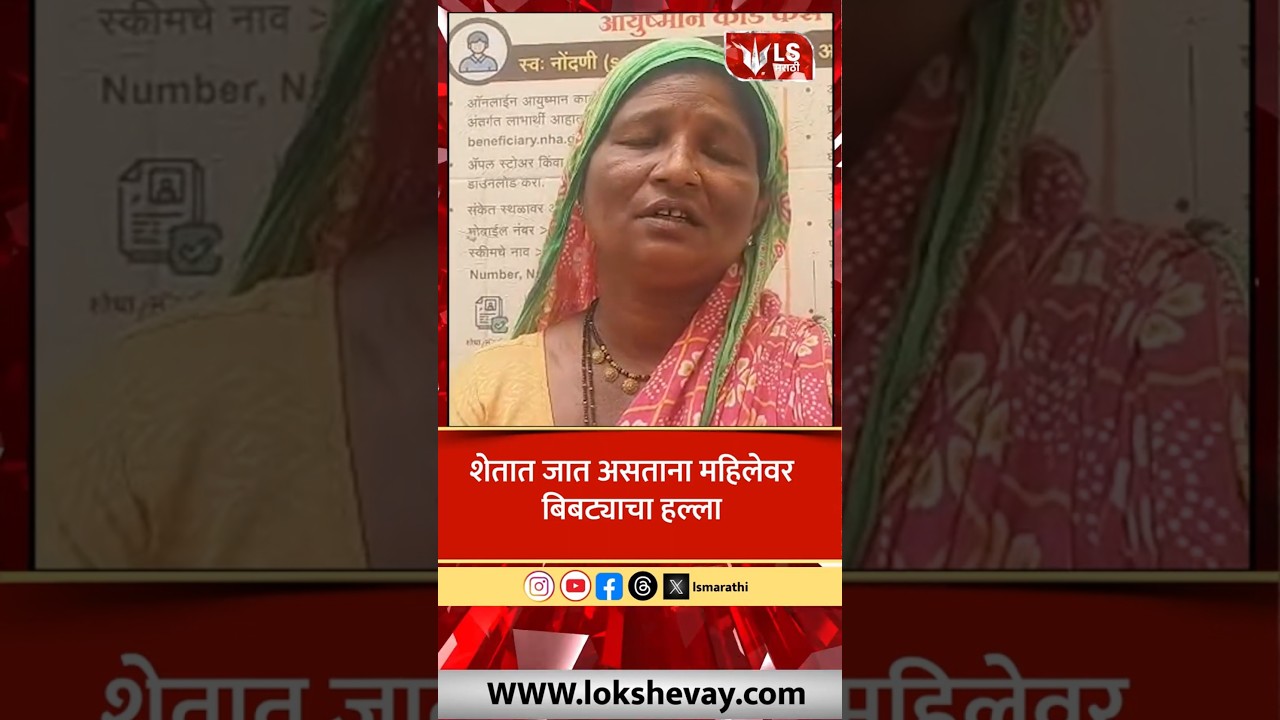 Nashik Leopard Attacks |  शेतात जात असताना महिलेवर बिबट्याचा हल्ला 