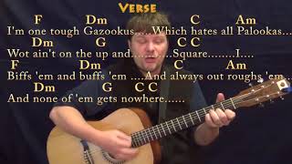 Popeye the Sailor Man (TV Theme) Guitar Cover Lesson in C with Chords/Lyrics