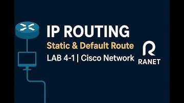 IP Routing Cisco | Static Route & Default Route Configuration | LAB 4-1 Ranet Network