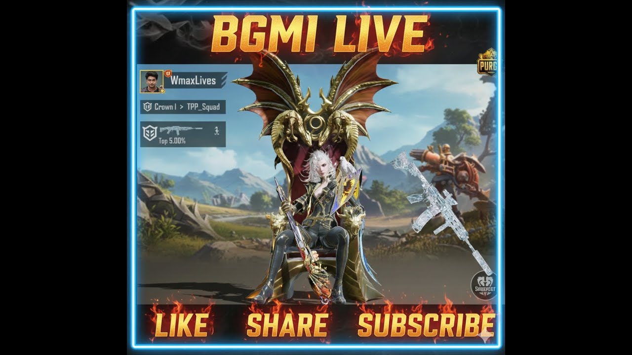 Rank push playing live promotion match Bgmi live
