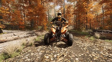 Exploring Autumn Valley with an ATV
