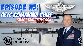 Air Force AETC Command Chief Erik Thompson in the Team Room!
