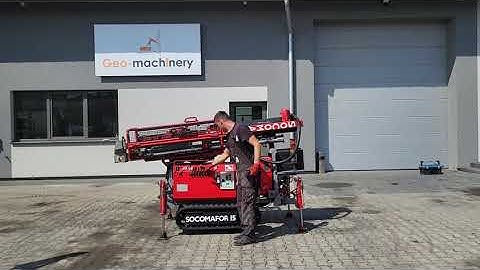 Small compact drill rig SOCOMAFOR 15 for soil ​investigation