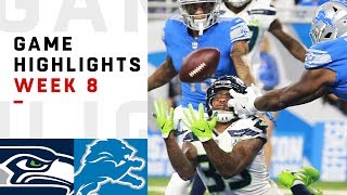 Seahawks vs. Lions Week 8 Highlights | NFL 2018