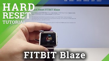 How to Reset FITBIT Blaze - Restart Device / Force Restart