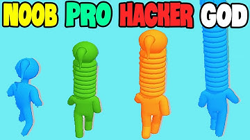 NOOB vs PRO vs HACKER vs GOD in Long Neck Run 3D - All Levels Gameplay, MAX LEVEL