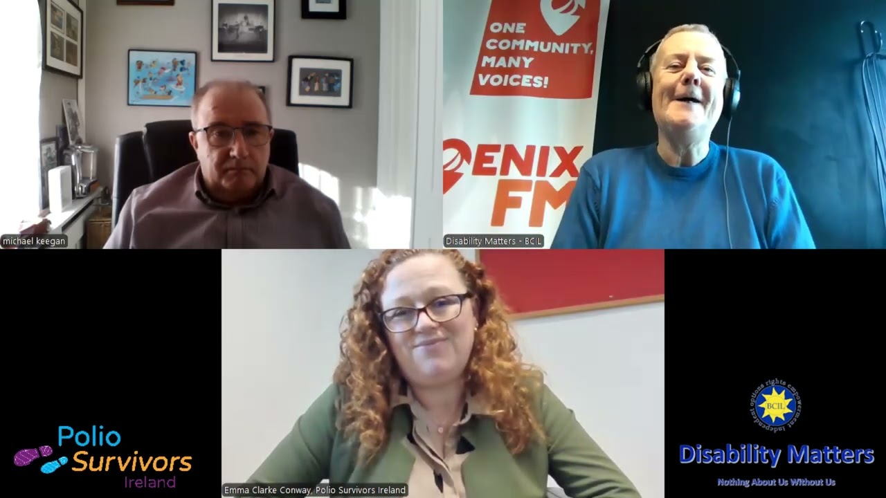 Understanding Polio Survivors’ Needs: Conversation with Emma Clarke Conway & Mick Keegan