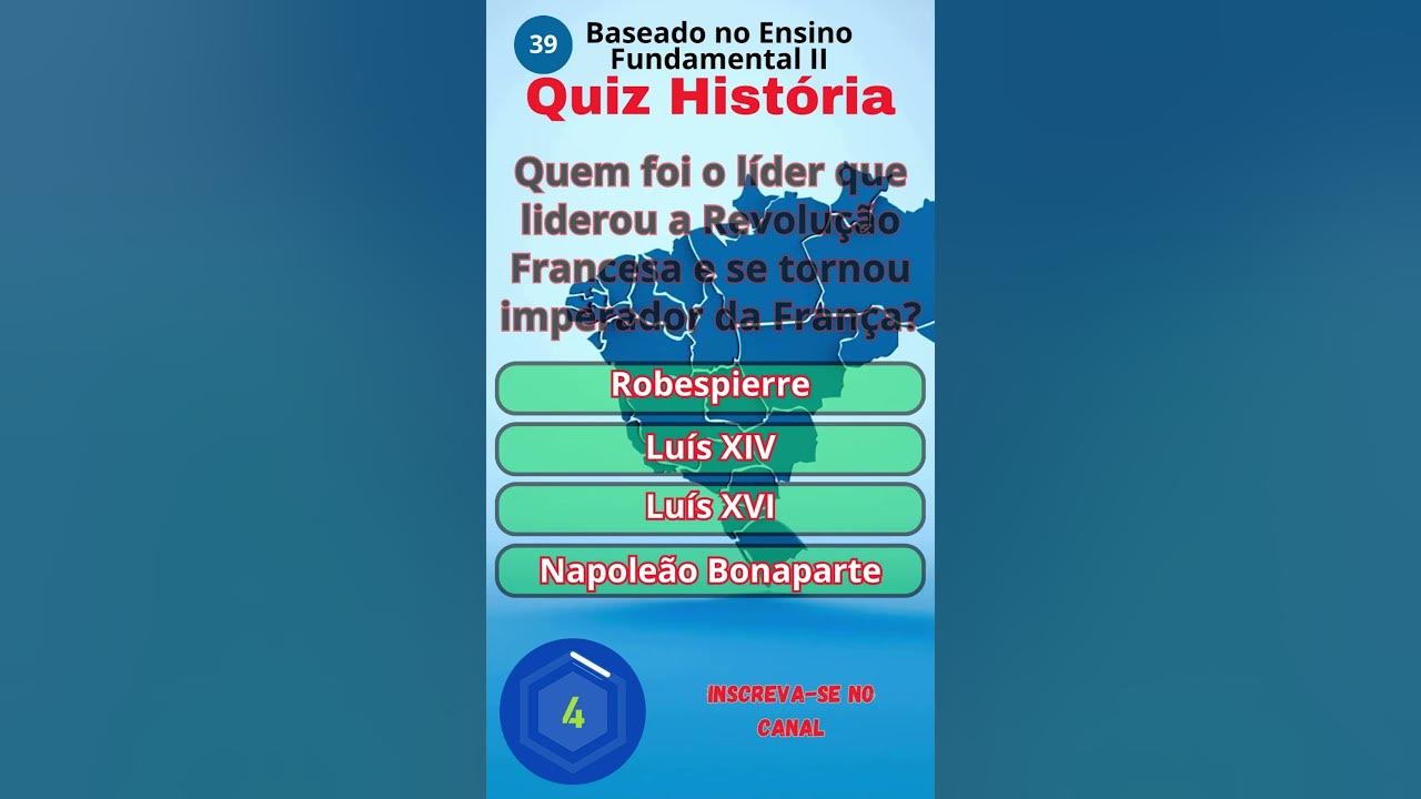 Quiz História 39 #quiz #quizz #curiosidades #quizmania #quizze 