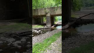 Big Boom Under the Canal Down Stream to Delaware River #delawareriver #canalnetwork