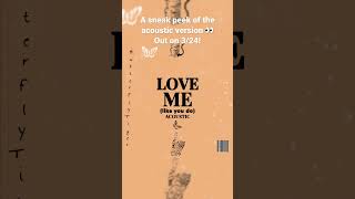 Here’s a little sneak peek of the acoustic version… 👀 #shorts