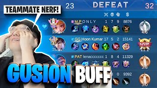 NEW GUSION BUFF, but at what cost.. | Mobile Legends