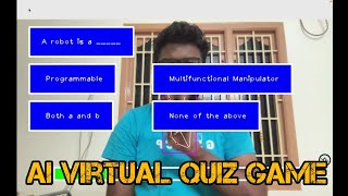 AI Virtual Robotics Quiz Game using python 🐍 and openCV | cvzone | mediapipe | Computer Vision